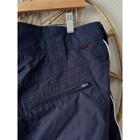 Womens Blue White Waterproof Obermeyer Snowboard Ski Pants ATC AC Insulated Sz18 - Picture 12 of 13